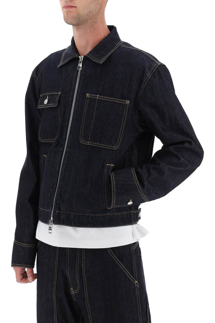 Denim Jacket With Zipper