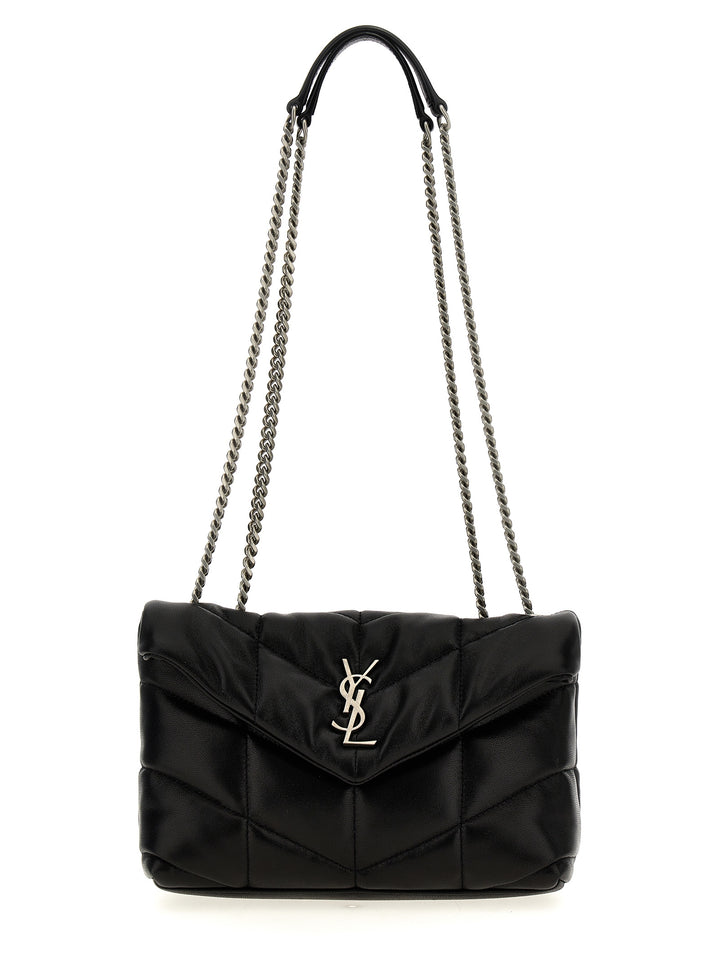 Saint Laurent Puffer Toy Shoulder Bags - Black | 24fde43ac2124334abe9e4e179a17113d89deefd