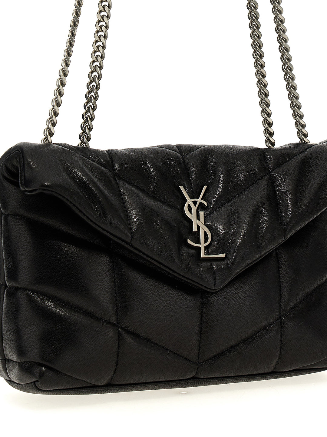 Saint Laurent Puffer Toy Shoulder Bags - Black | 1e46cb112e3ae00d708dcb60bb06a4e053da5016