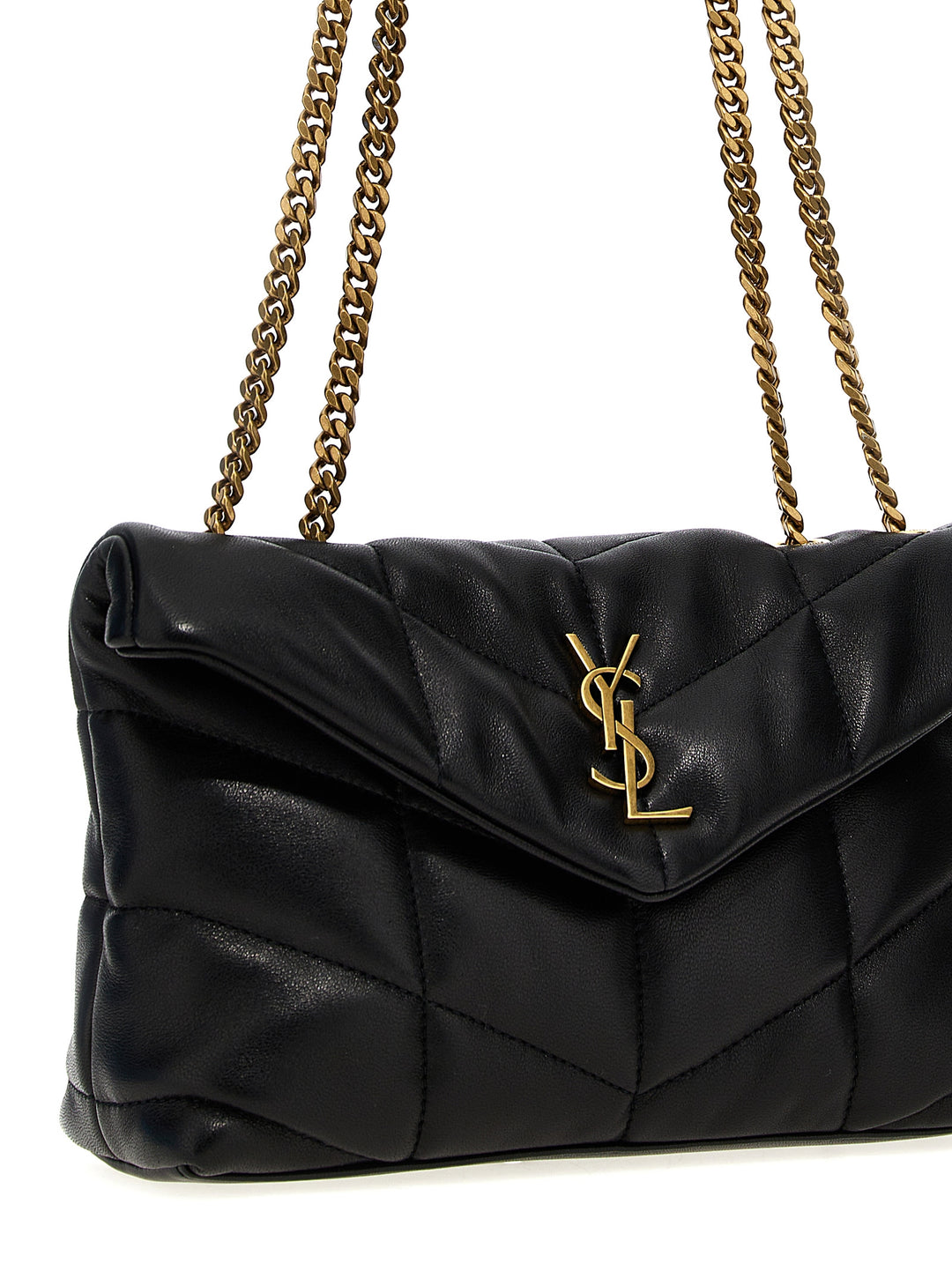 Saint Laurent Puffer Toy Shoulder Bags - Black | f00724ea80ee3a8e2a0bb3cf38ff6b678120e236