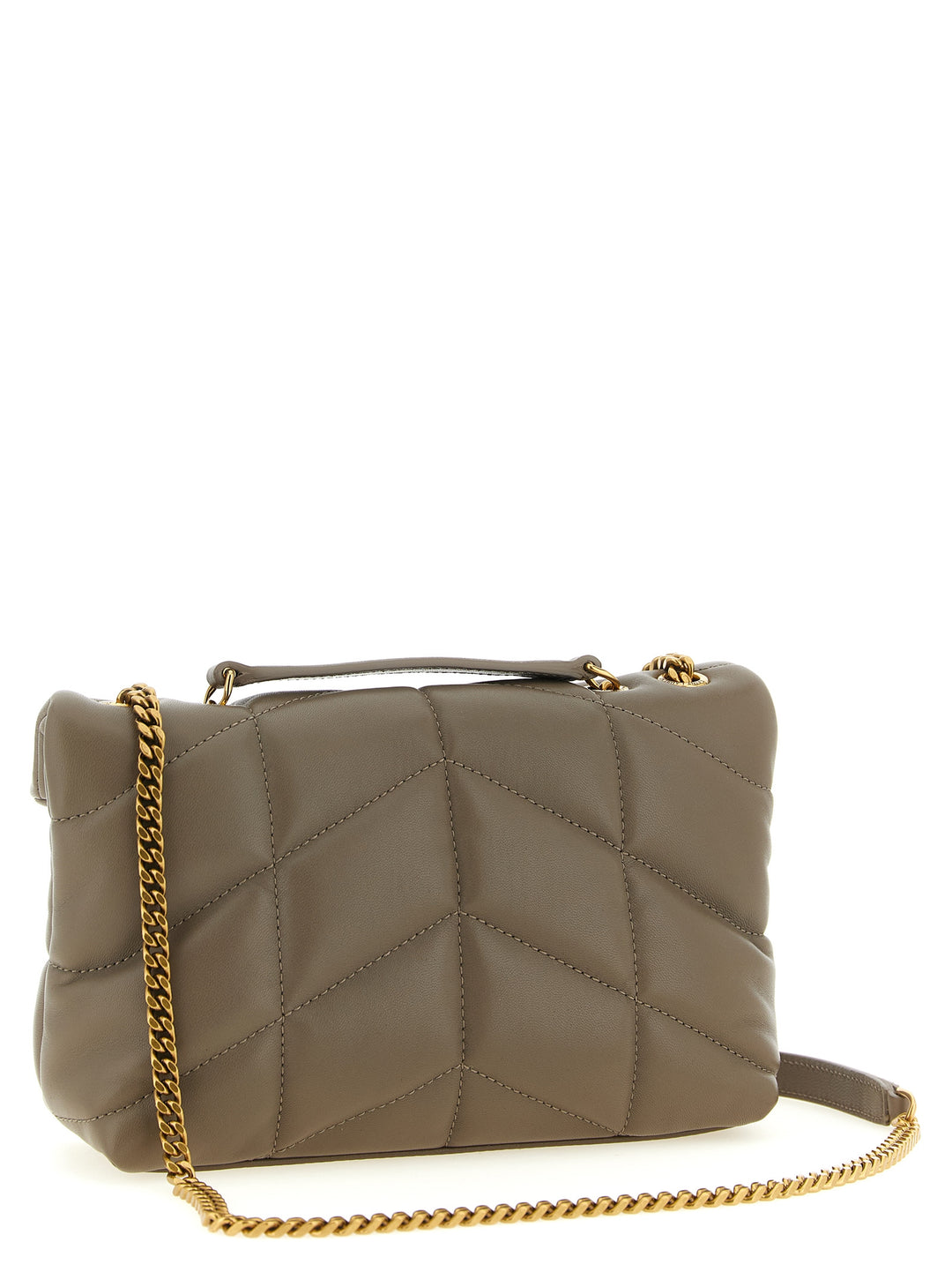 Saint Laurent Puffer Toy Shoulder Bags - Brown | c5545a8a595806ba57e640e46cdc59c7e49a7957