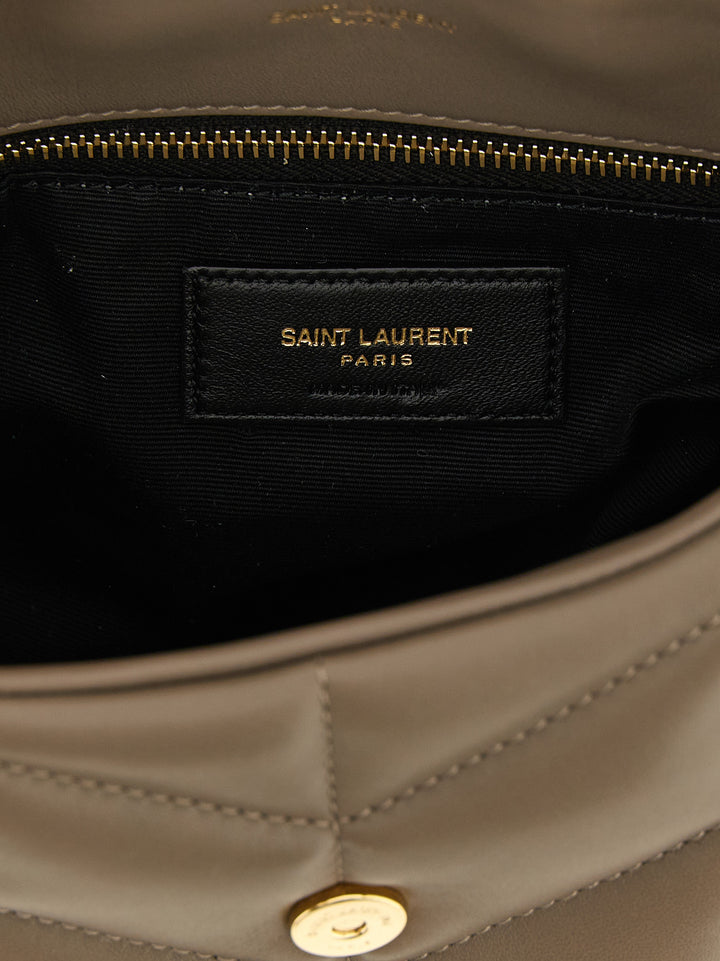 Saint Laurent Puffer Toy Shoulder Bags - Brown | 7fa75ca7d6081c695ad0c73d870b5996e66bc324