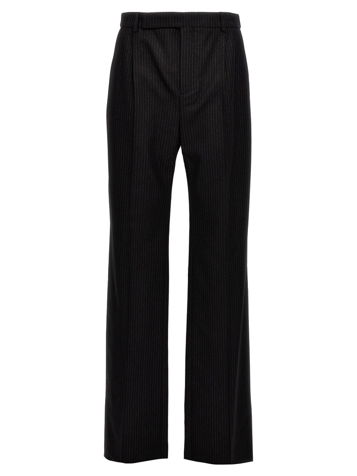 Pinstripe Pants Black