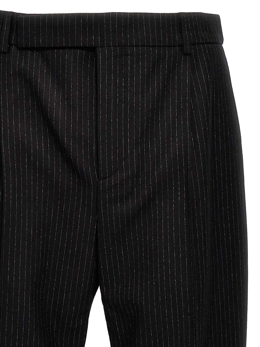 Pinstripe Pants Black