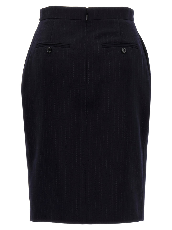 Slit Pencil Skirt Skirts Gray