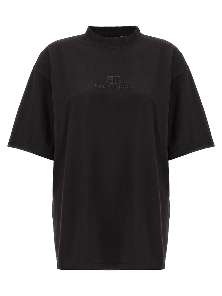 Logo Embroidery T-Shirt Black