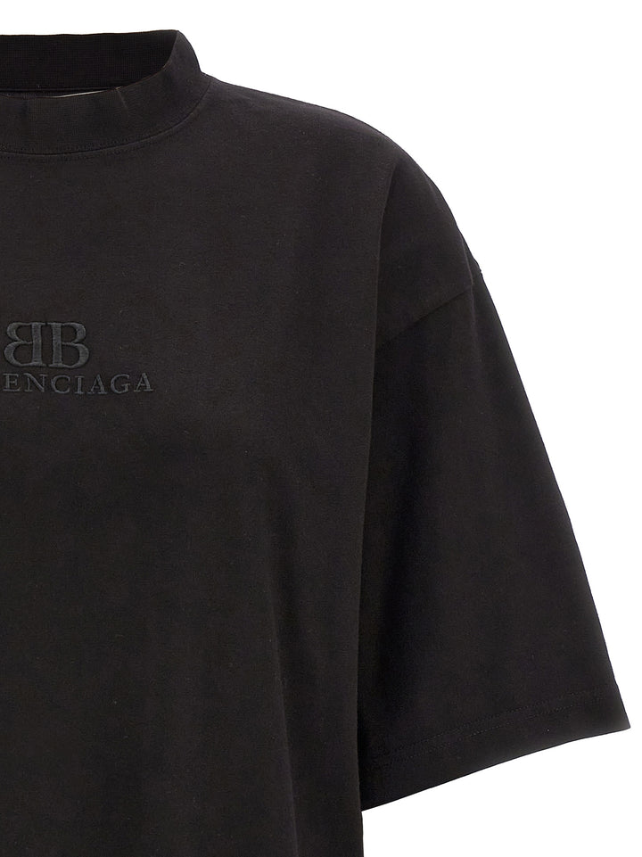 Logo Embroidery T-Shirt Black