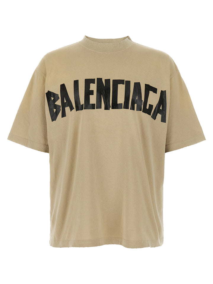 Balenciaga Tape Type T-shirt - Beige | 8e3fc2e995cf0676dc94a56ad497eb5cad162af8