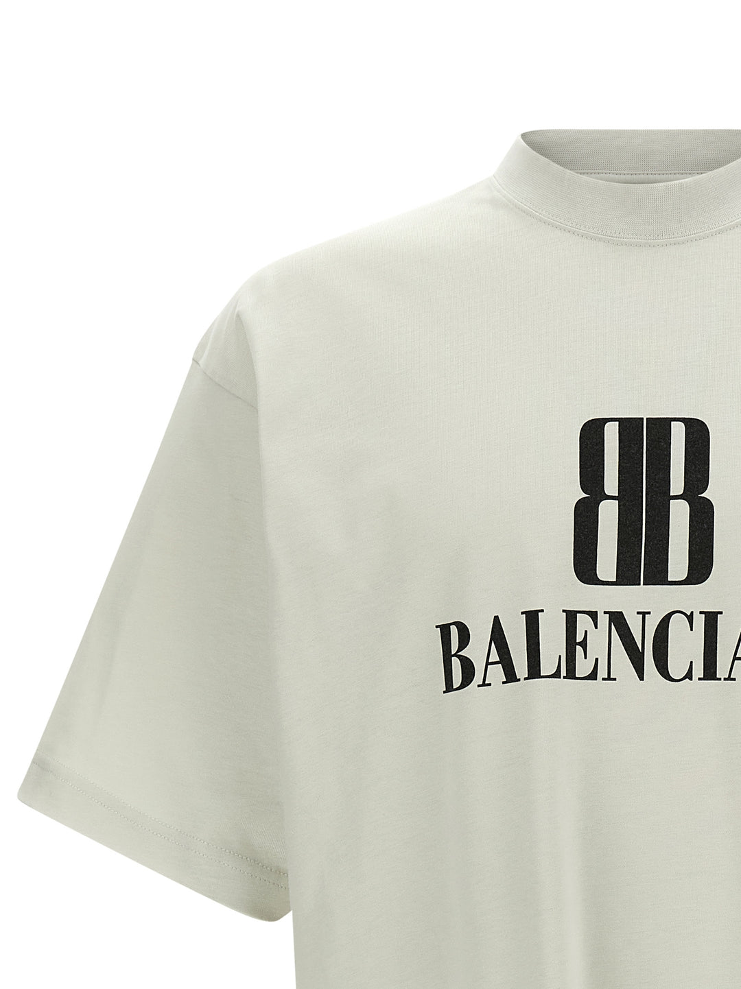 Balenciaga Nano Bb T-shirt - Beige | 014e985f7570da2f67f15b031b85174bca1d526b