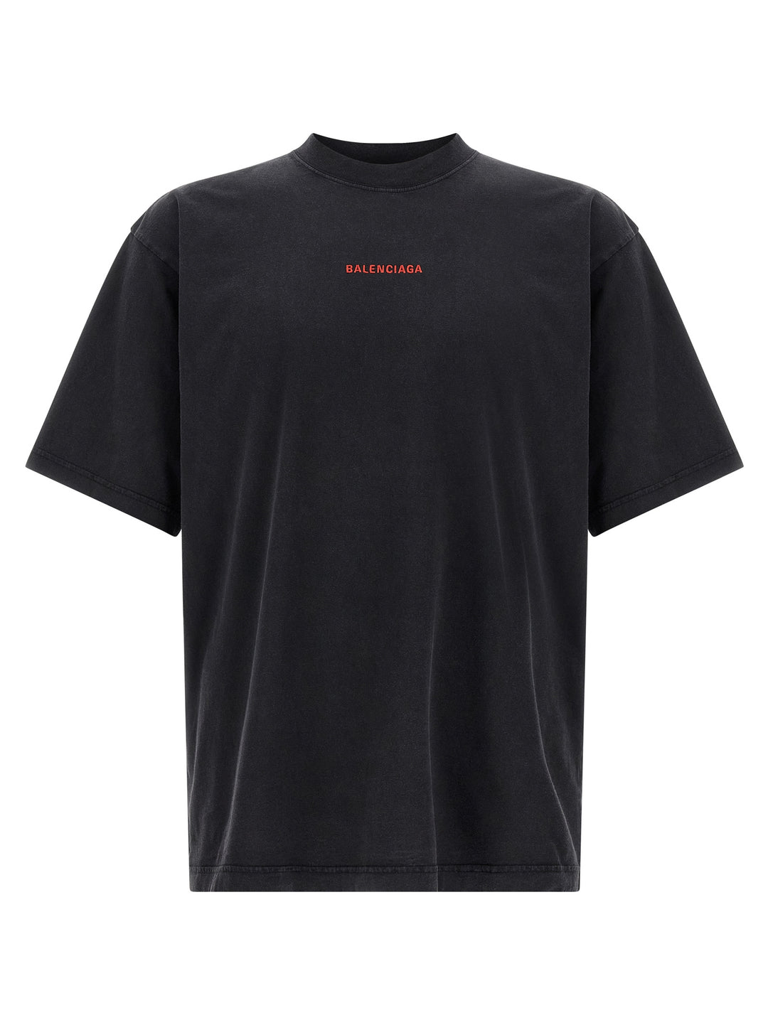 Balenciaga Logo Embroidery T-shirt - Black | f4bf5dc179bab592444384684c475a608296396c