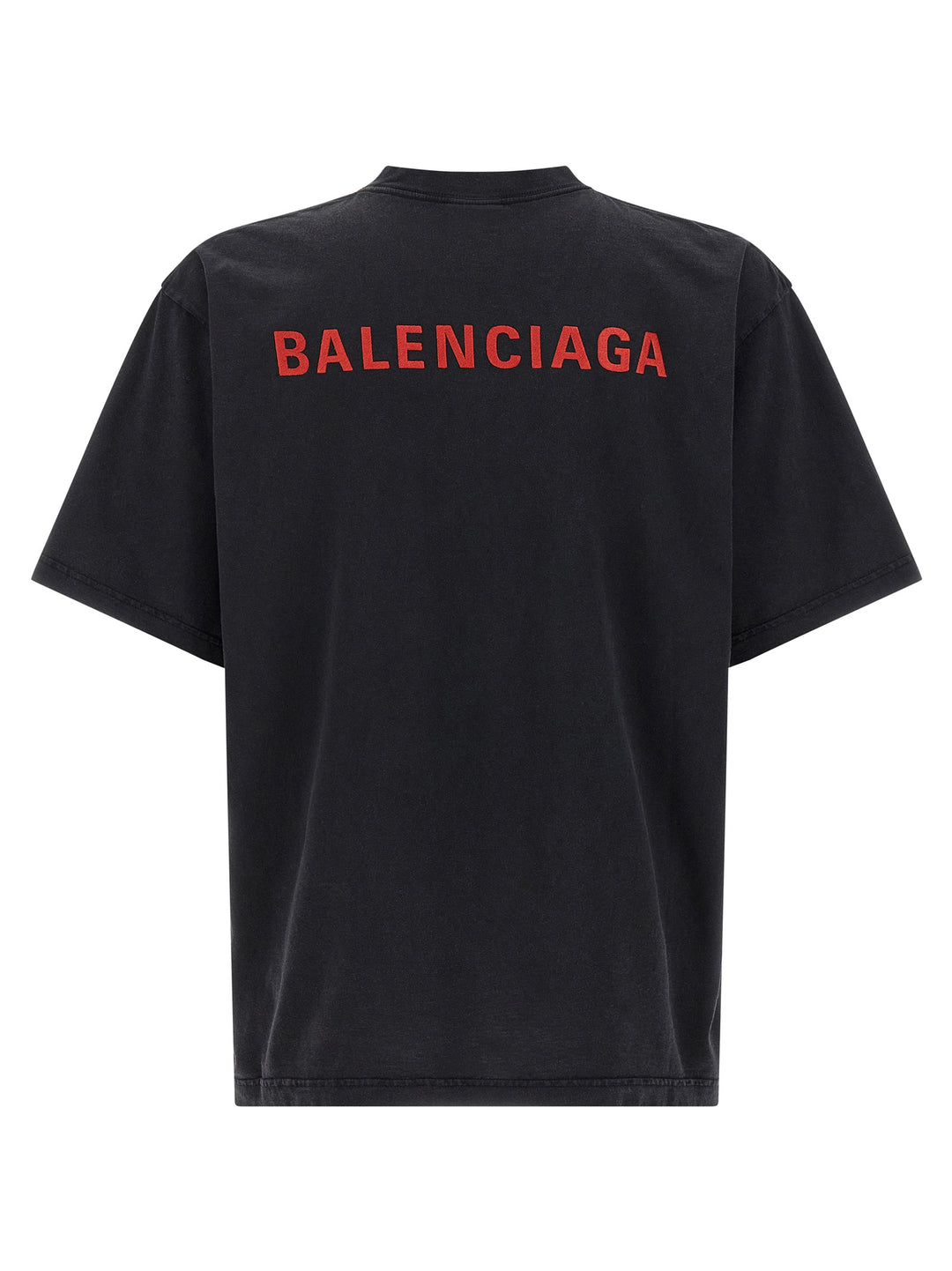 Balenciaga Logo Embroidery T-shirt - Black | 7fe1673c62f71760b7c5ea82fd2d31b4a8365117