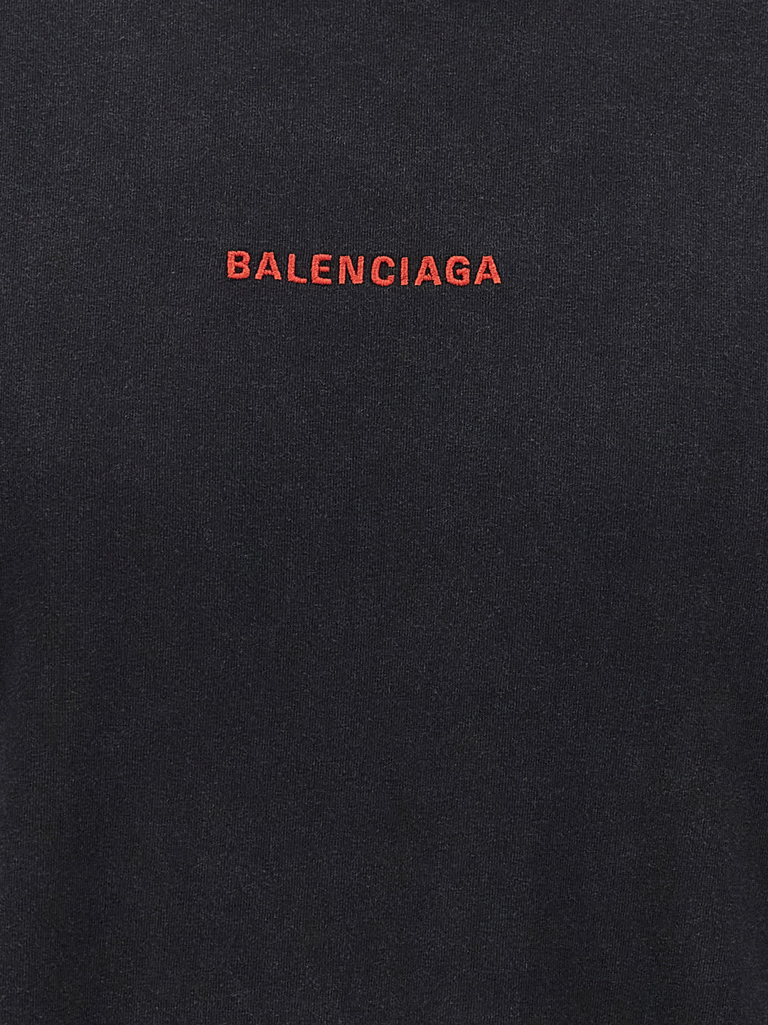Balenciaga Logo Embroidery T-shirt - Black | 538b073640b55f47e03116451a052a7337f17f01