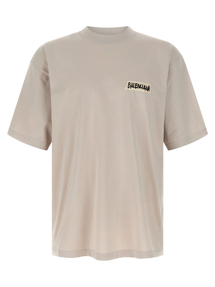 Balenciaga Masking Tape T-shirt - Gray | 617f50bd4a1bbfbe94937f7225ca6e192ffea2a1