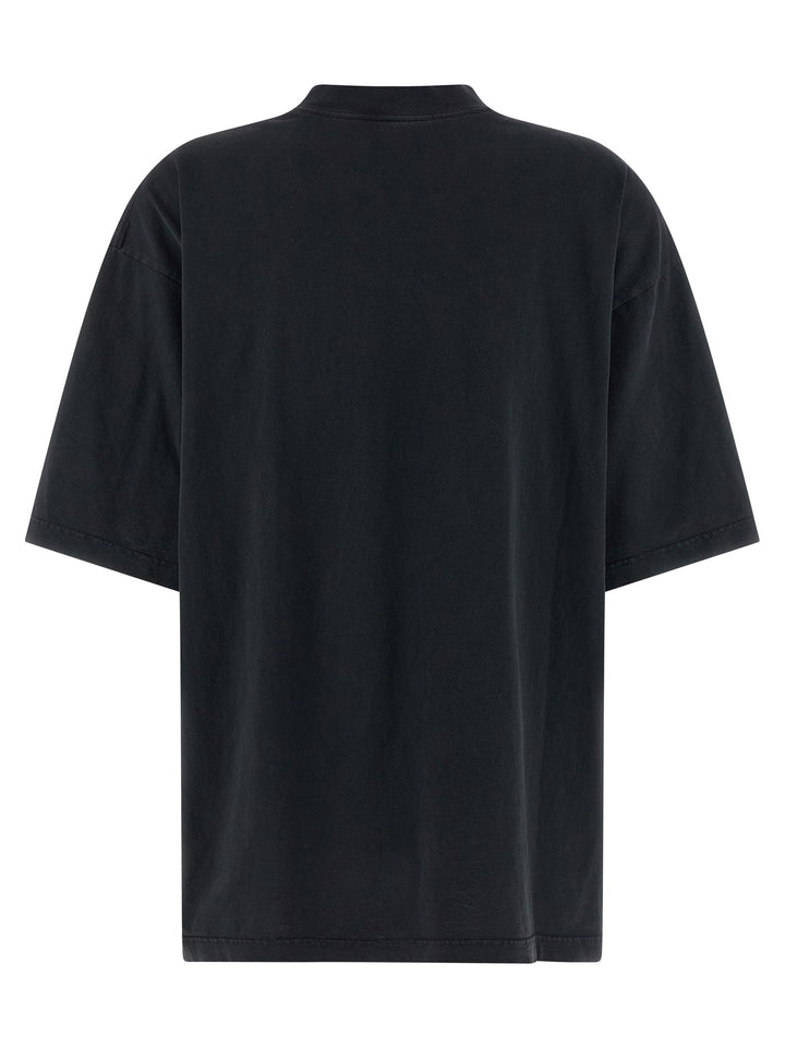 Balenciaga Cursive T-shirt - Black | 64b9475da8a638e6febe861d35d7fa18bf2d6bad