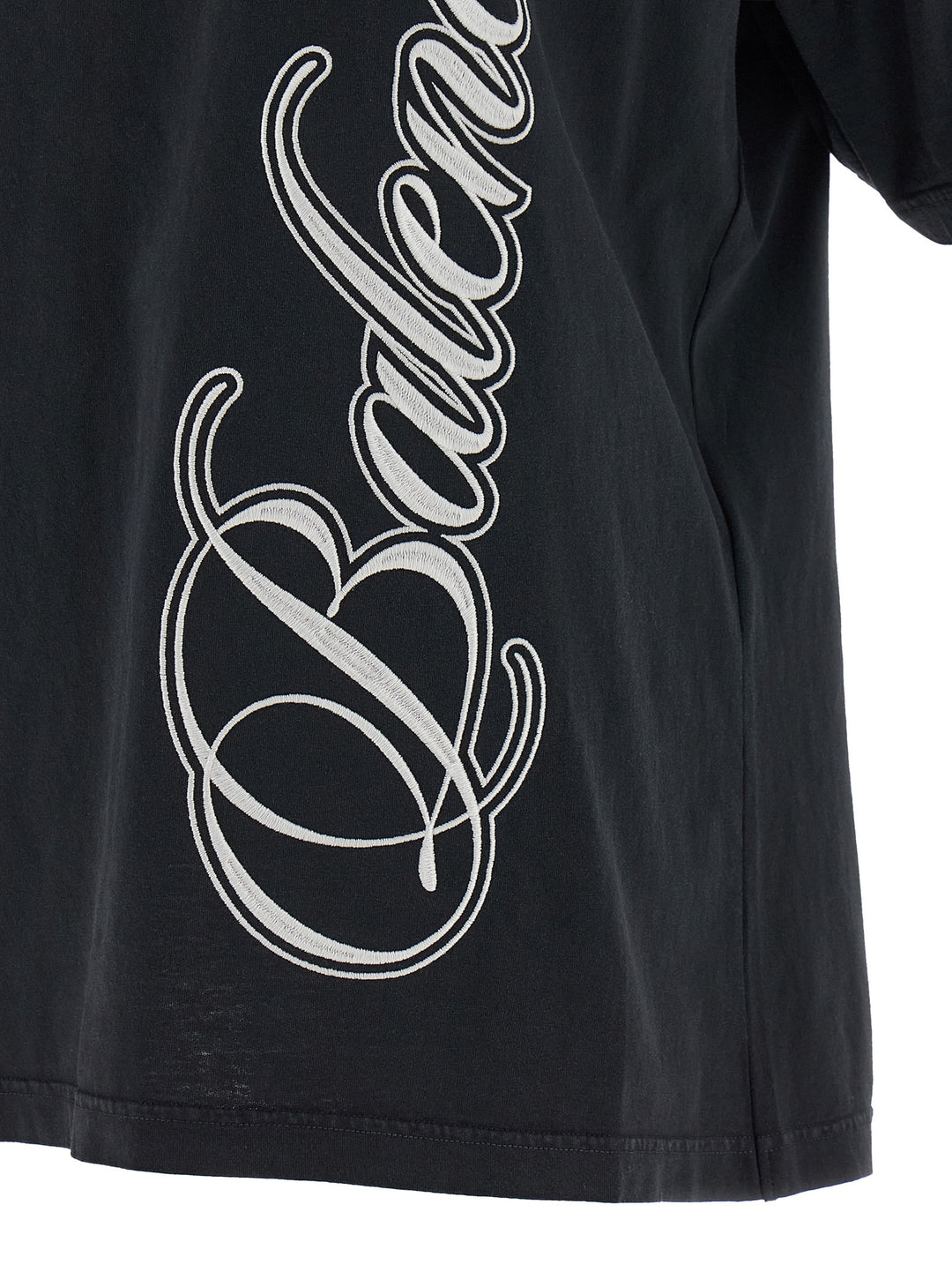 Balenciaga Cursive T-shirt - Black | f604af6337f39d4e5e16e8002205fafe3cf31098