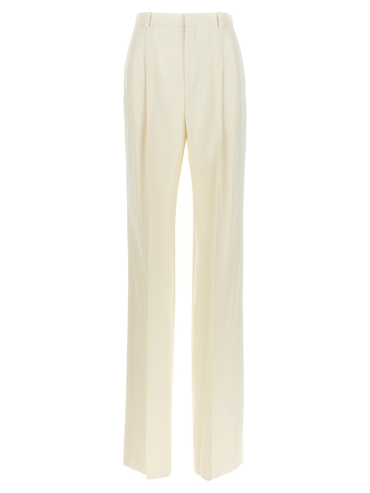 Gabardine Trousers Pants White