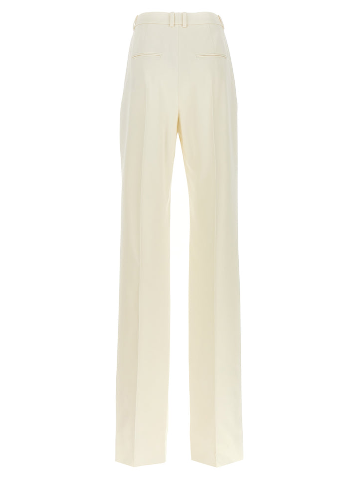 Gabardine Trousers Pants White