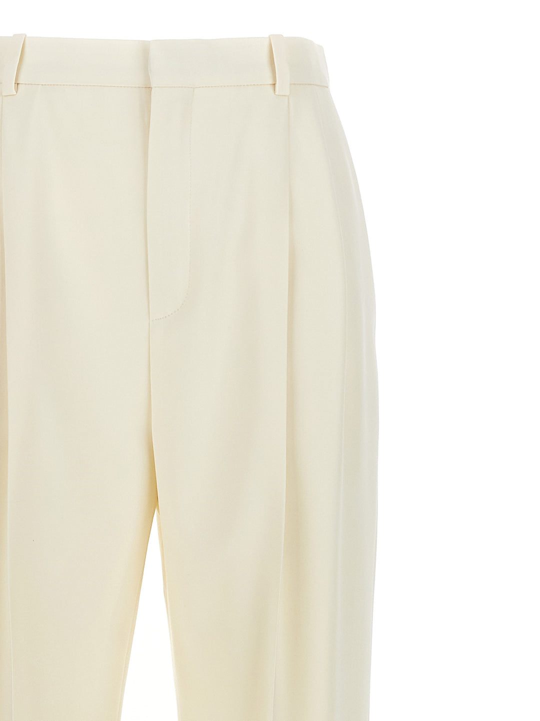 Gabardine Trousers Pants White