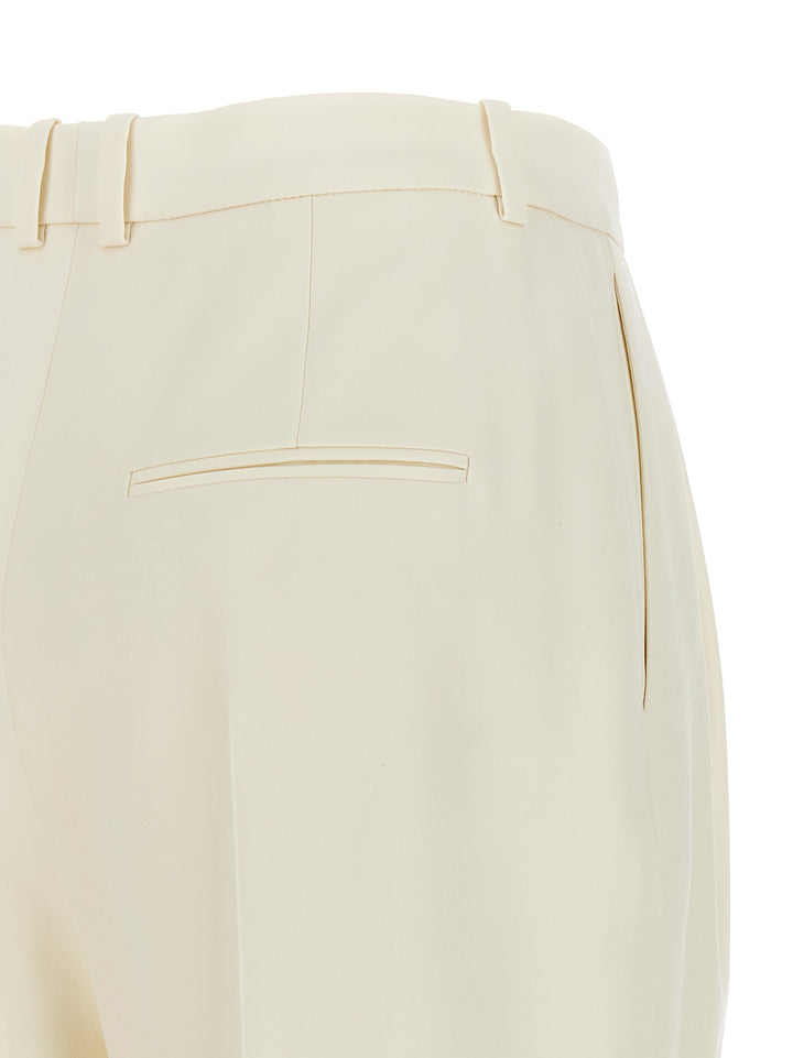 Gabardine Trousers Pants White