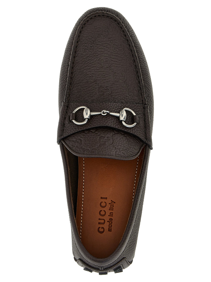 Gucci Morsetto Loafers - Brown | 87792e57e4d3a3765d480aaf8db04c46cea88ebb