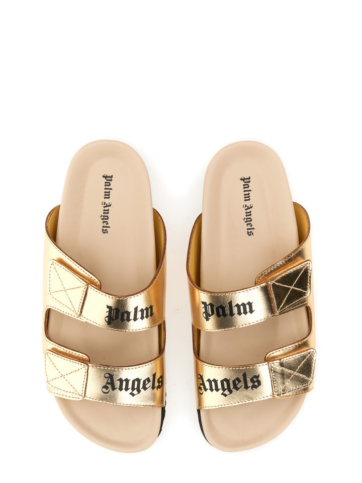 Palm Angels Sandals - Gold | Wanan Luxury