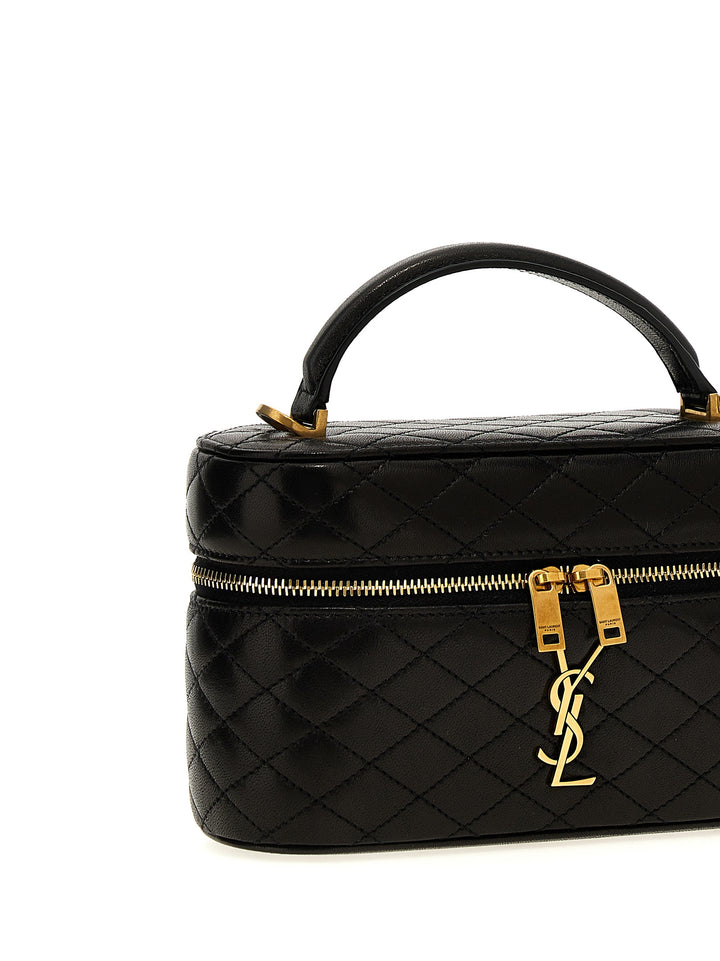 Saint Laurent Gaby Vanity Hand Bags - Black | 67019f1ad51a71f633bd55c9537910701da44a2b