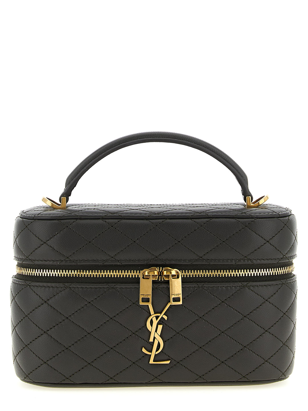 Saint Laurent Gaby Vanity Hand Bags - Gray | b2e7267c8fefa6223906d4a8b614496a5c3f3909