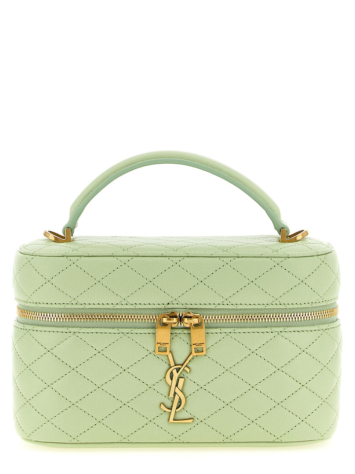 Saint Laurent Gaby Vanity Hand Bags - Green | 9de8b3f8545f940779386f17c3b3151bc903e959