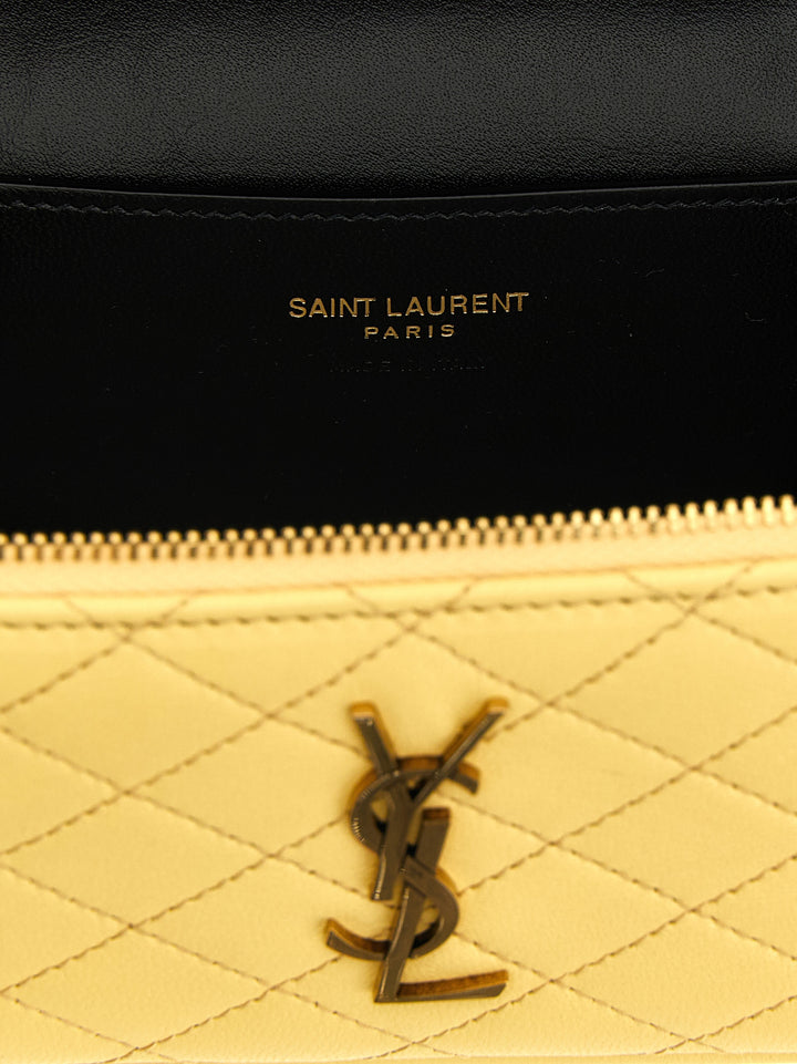 Saint Laurent Gaby Vanity Hand Bags - Yellow | a2a95565150c24d874a50148d7a62737343a2449