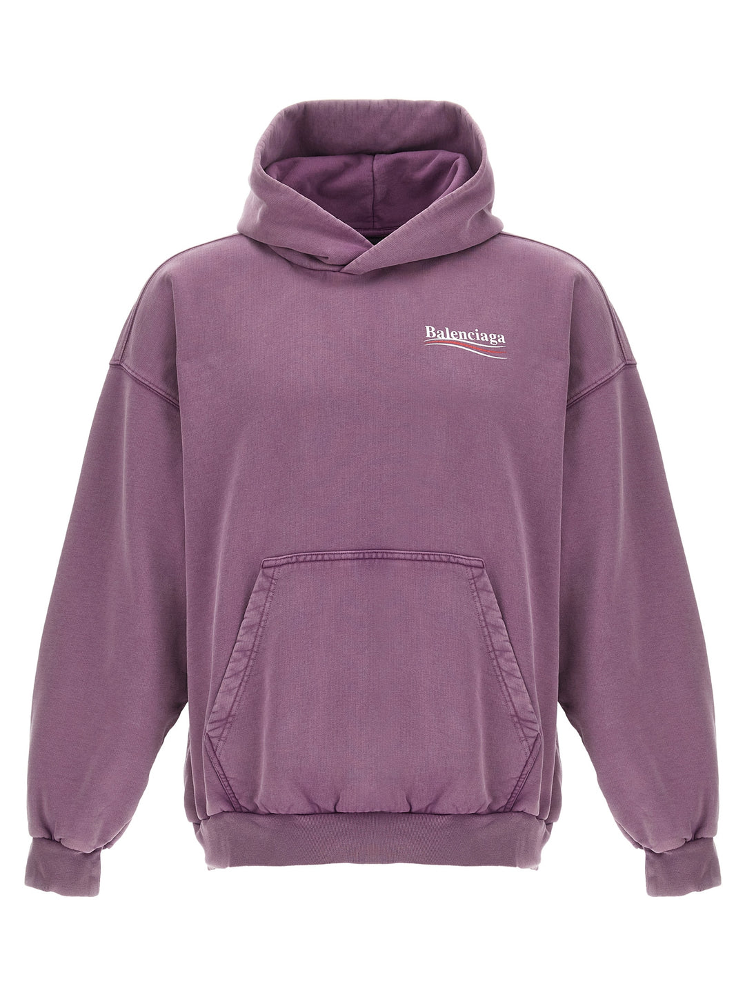 Logo Hoodie Sweatshirt Purple