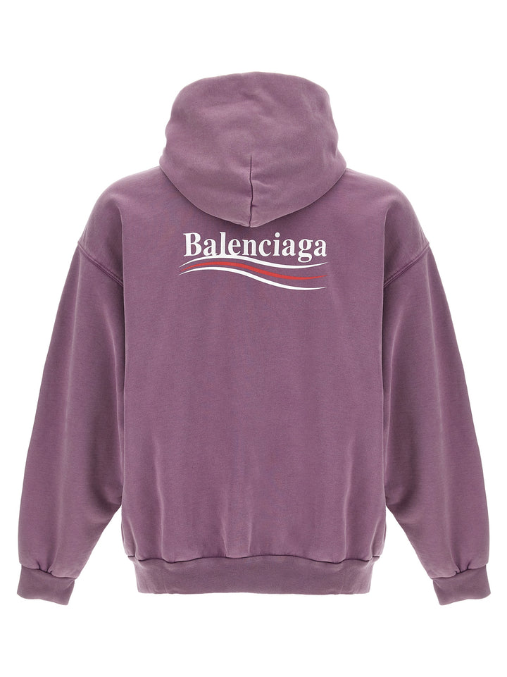 Logo Hoodie Sweatshirt Purple