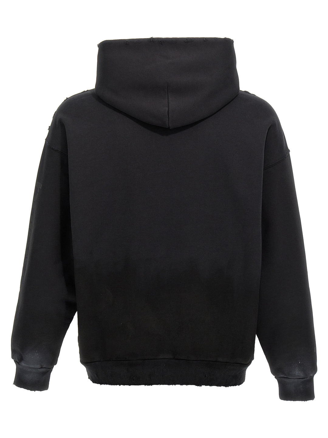 Logo Print Hoodie Sweatshirt Black