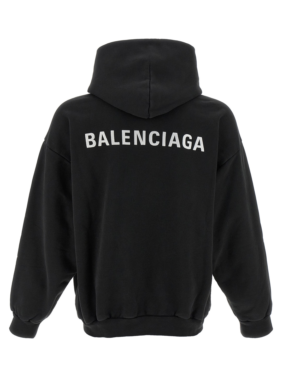 Balenciaga Logo Embroidery Hoodie Sweatshirt - White/Black | b8b5bbf18c8f828b7fe2fa47861fff50a8c5e16d