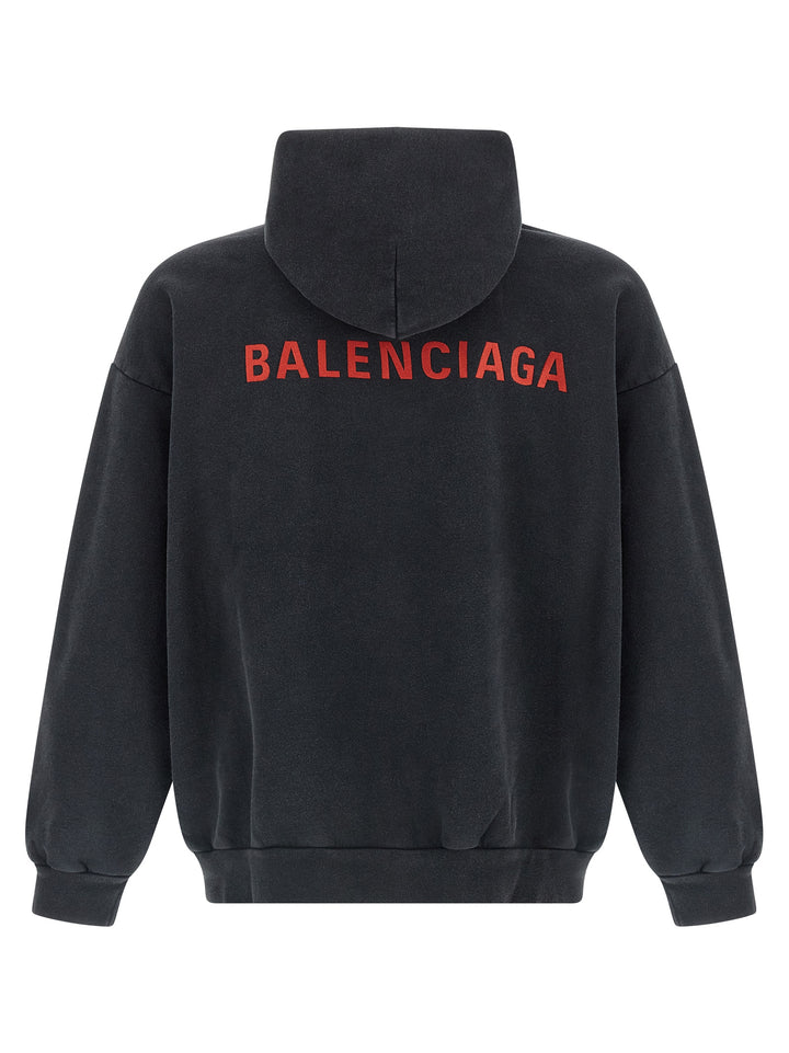 Balenciaga Balenciaga Back Sweatshirt - Black | be308e3ea25c9ef7ce9e86b55a147755b18fe241