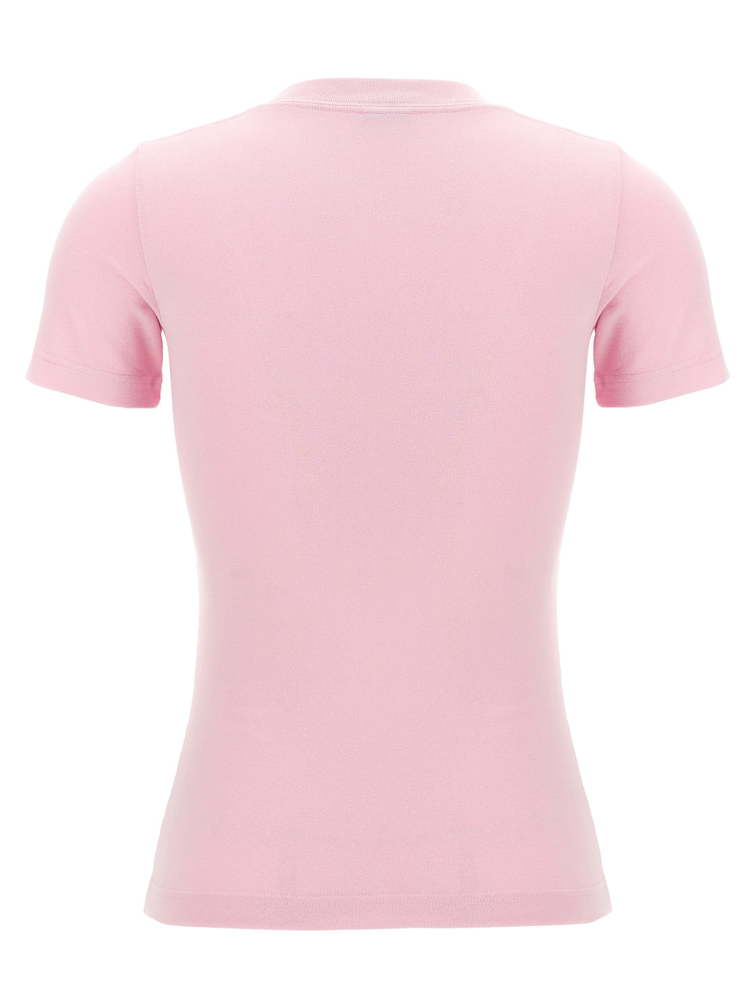 Logo Embroidery T-Shirt Pink