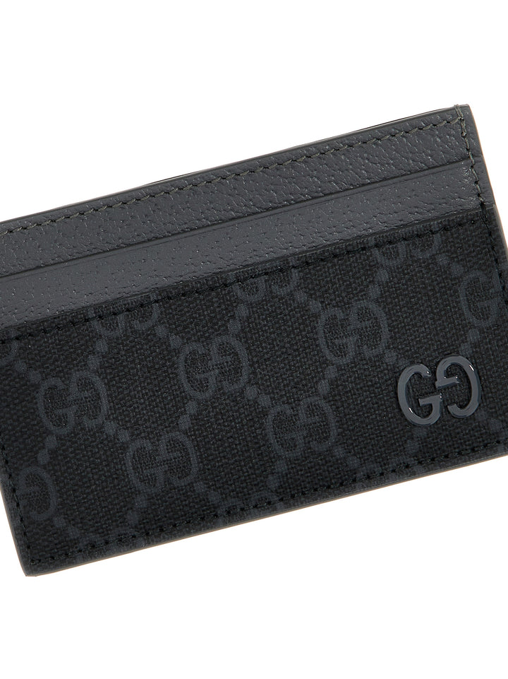 Gucci Logo Card Holder Wallets and Card Holders - Gray | a8357a7e20881495b277f1e2c5d542c06f81e53d