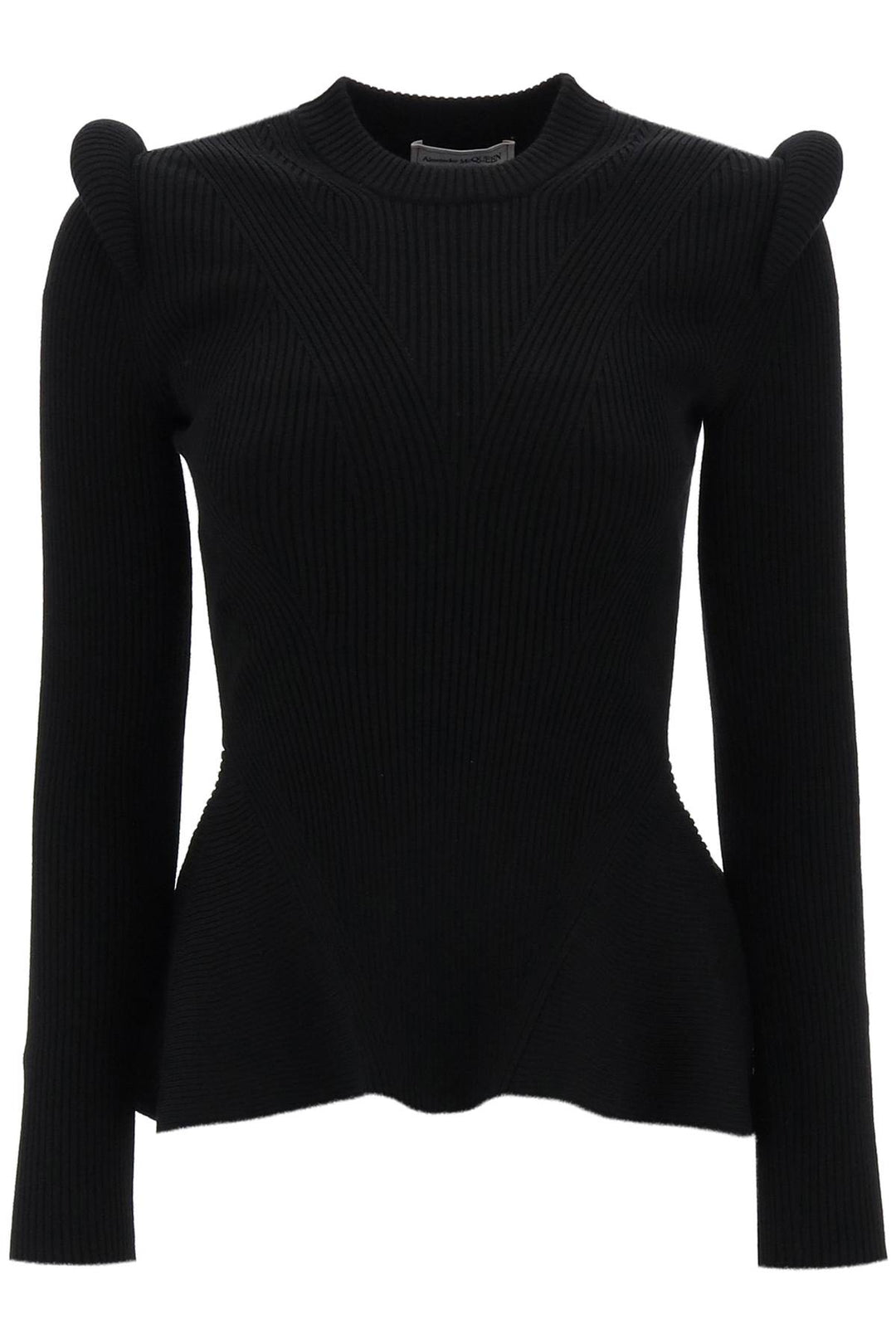 Ribbed Peplum Sweater