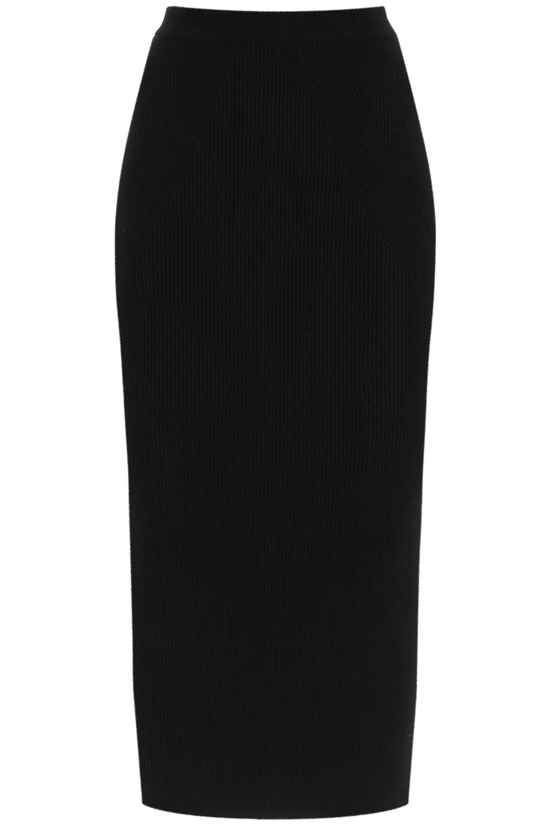 Ribbed Knit Pencil Skirt