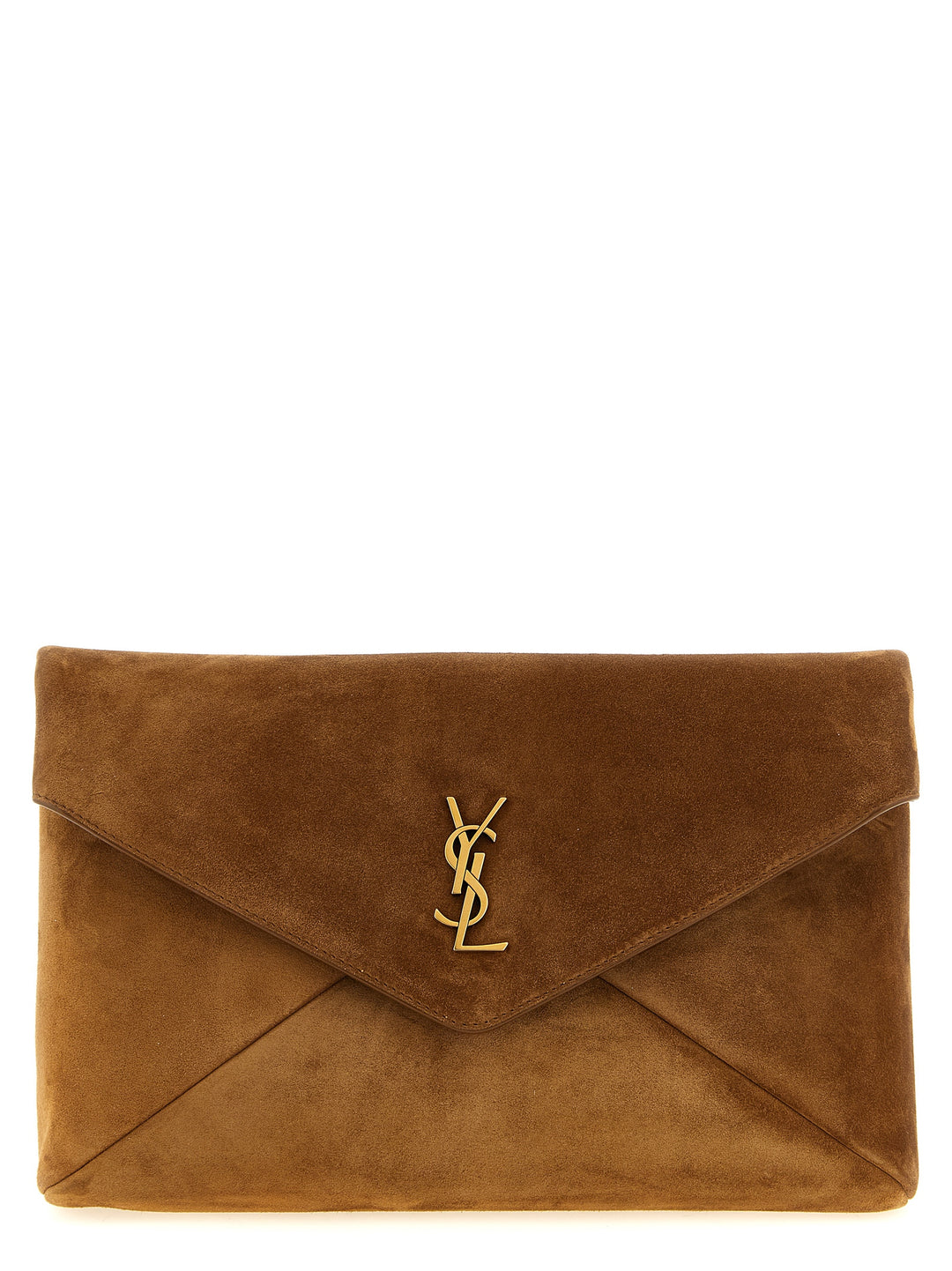 Saint Laurent Envelope Clutch - Brown | 43b557b27b0869ef4aca095b5e4fb904b01b2117