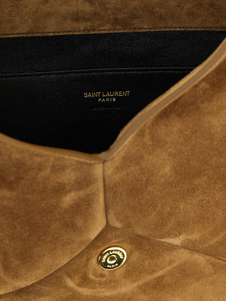 Saint Laurent Envelope Clutch - Brown | fb3a2b09de6919143d8b37941bc2383309b0ea75