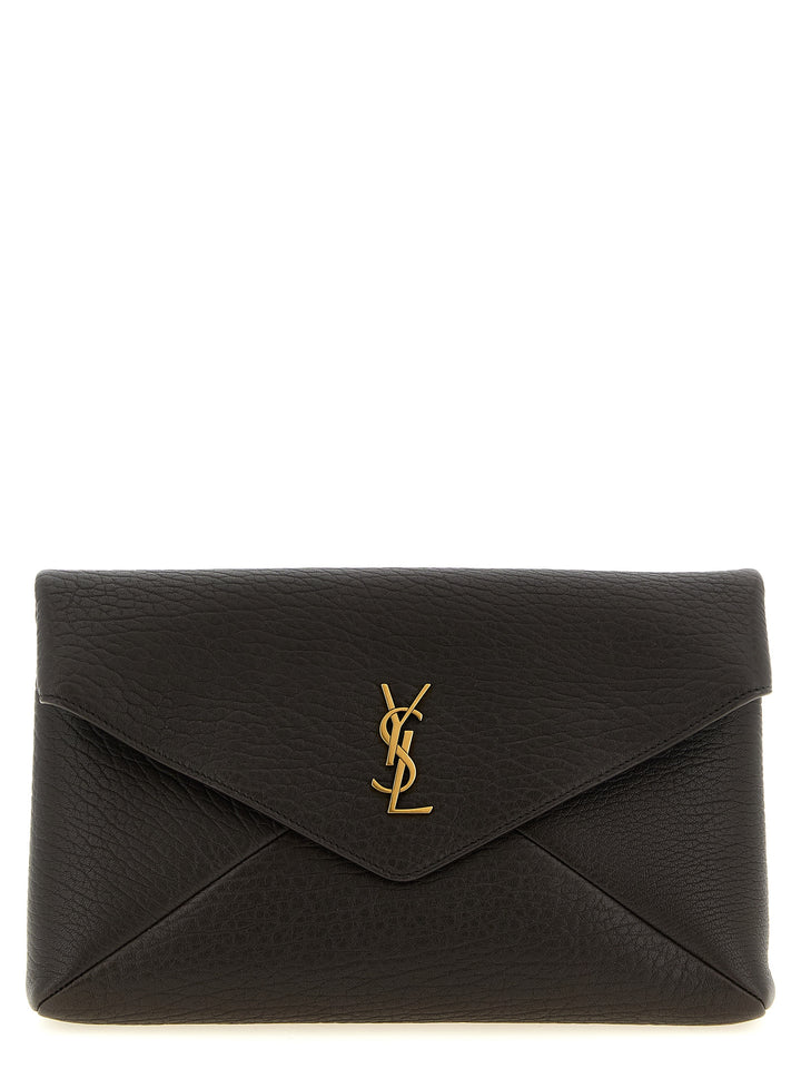 Saint Laurent Envelope Clutch - Brown | 6562af736c94c387a6be8b942b25e5269ed5d009