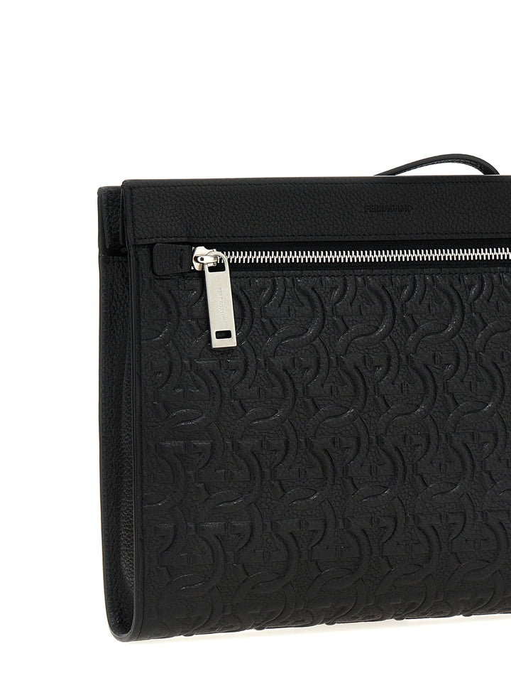 Gancini Clutch Black