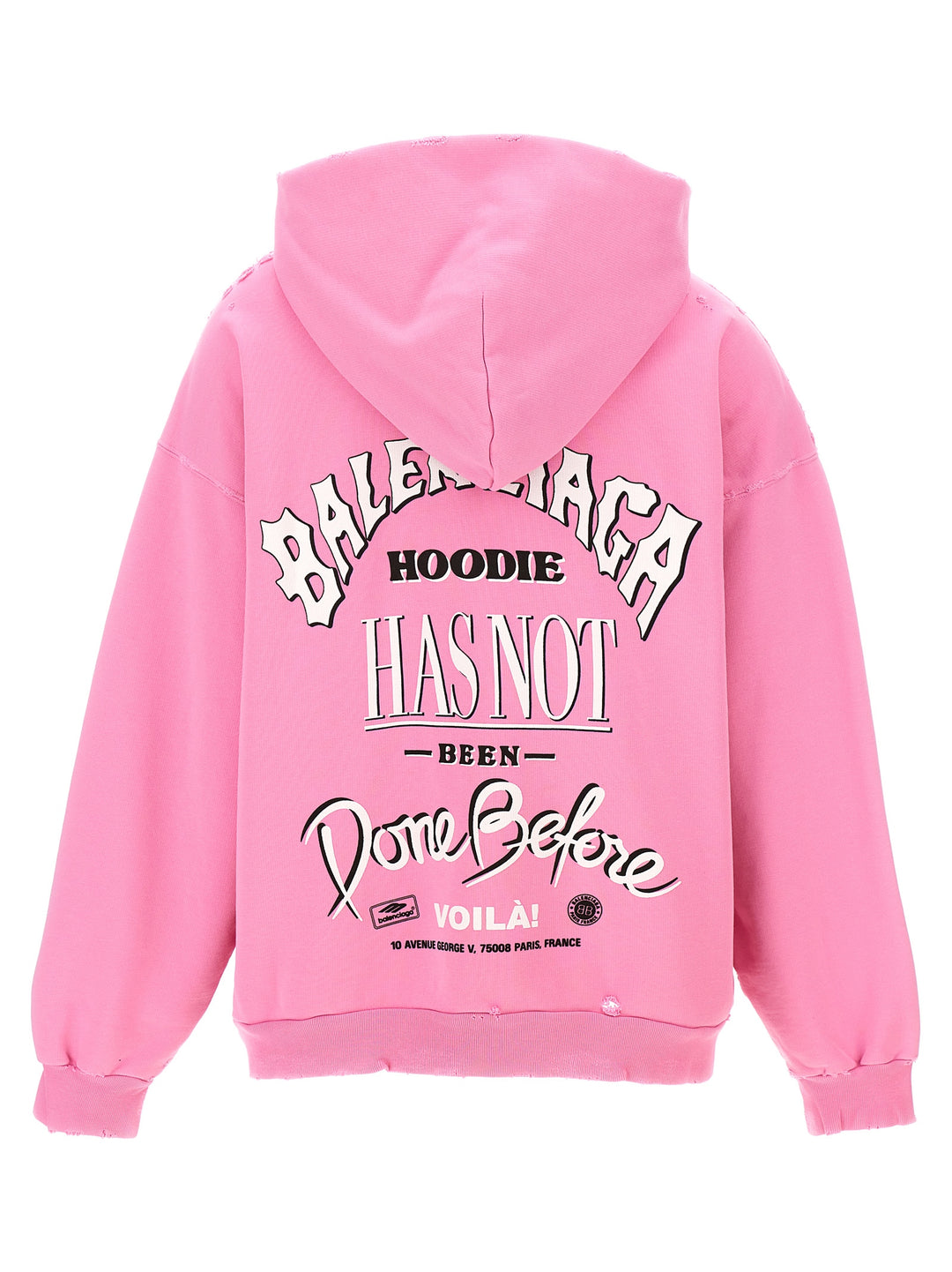 Printed Hoodie Sweatshirt Pink