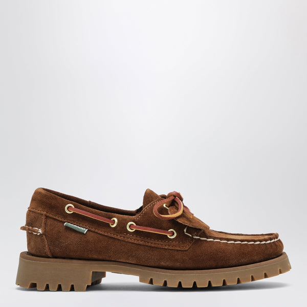 Brown Ranger Artisan Ox Boat Shoes In Suede