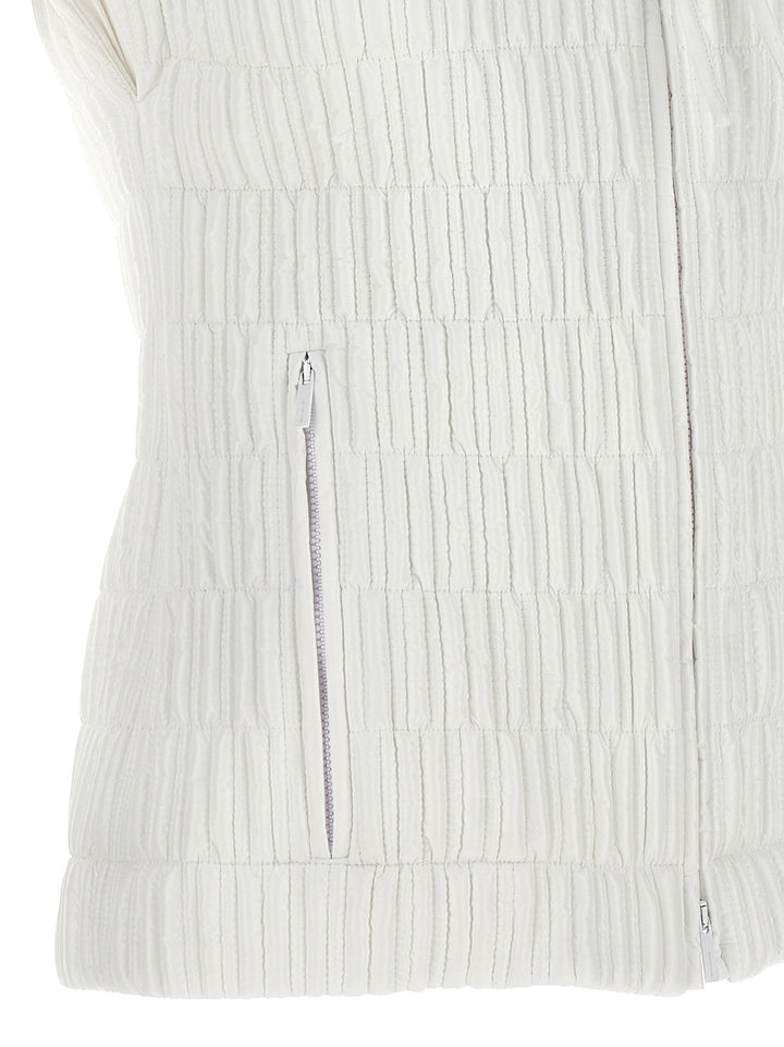 Ferragamo Hooded Vest Gilet - White | 451bb5a3fc47b6a90a248eb72e51dfe8c9590ec4