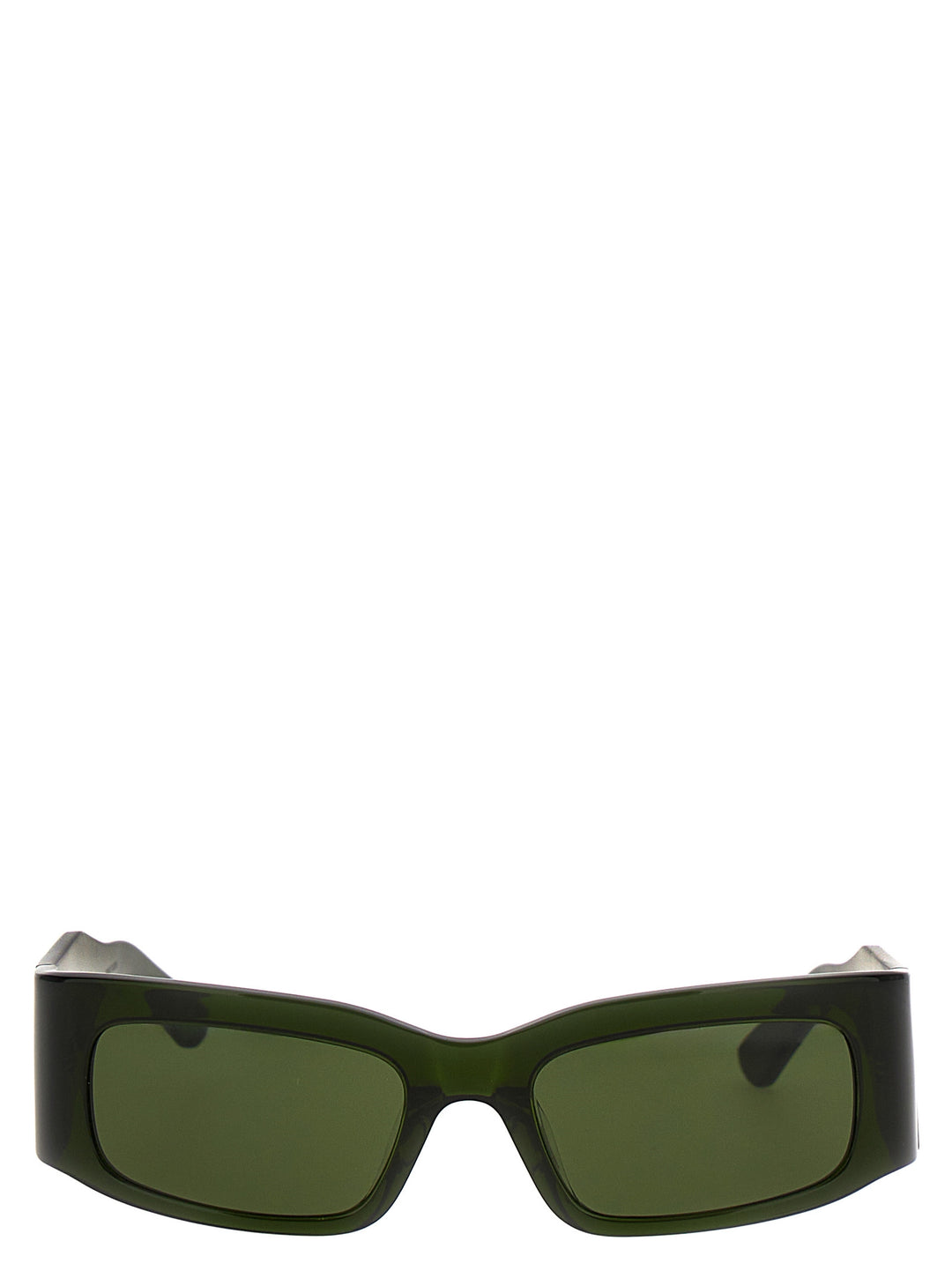 Paper Rectangle Sunglasses Green