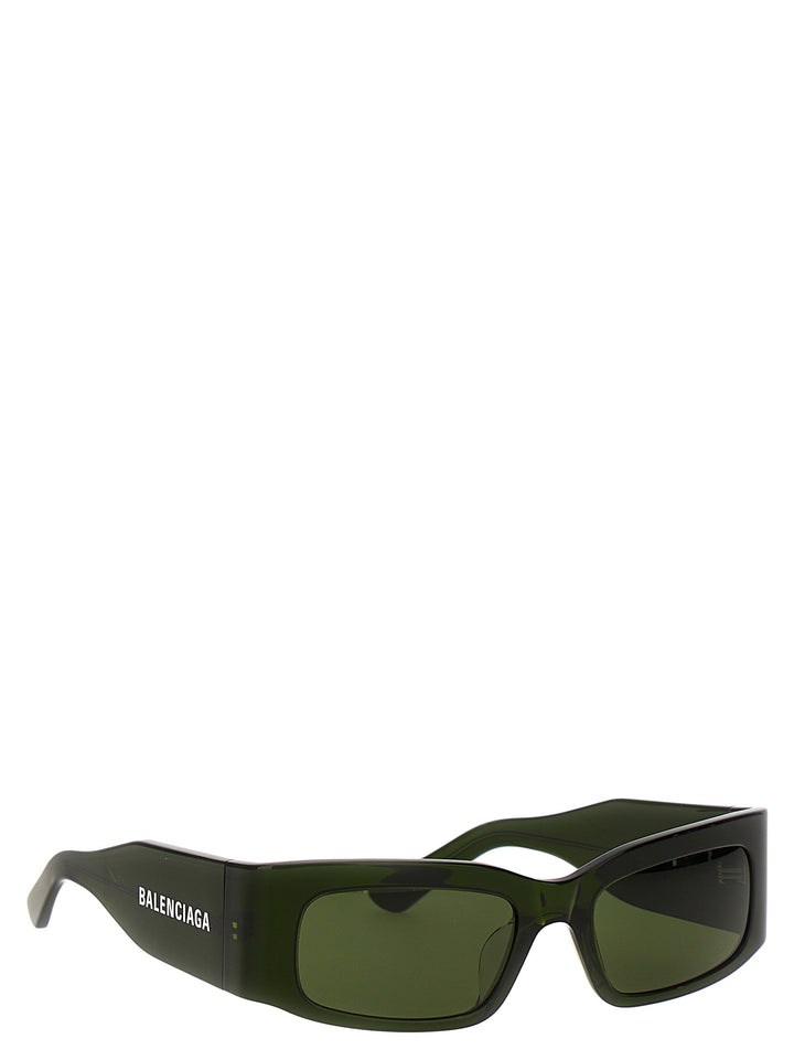 Paper Rectangle Sunglasses Green