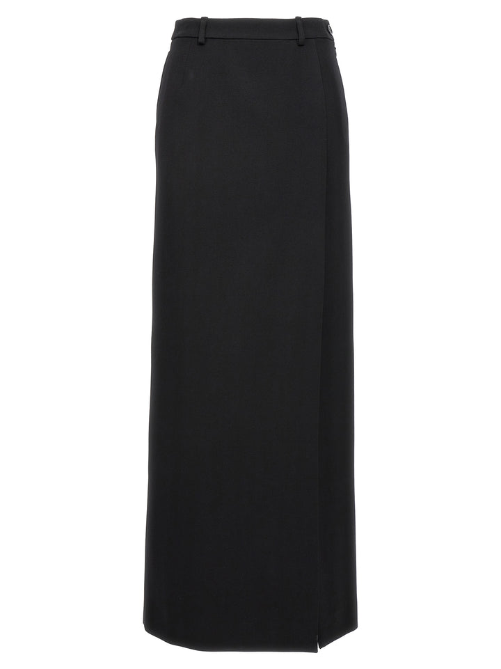 Balenciaga Long Wool Skirt Skirts - Black | d9a2999163f39e7ec7f767ac73befc31aab0e32c