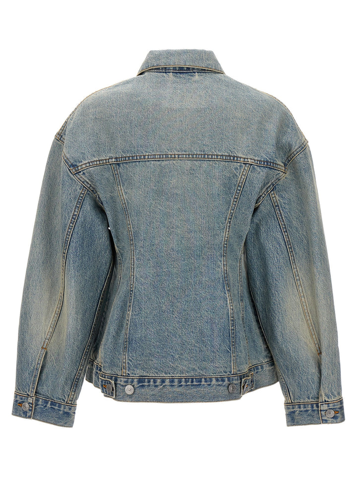 Balenciaga Hourglass Puffer Jackets - Light Blue | 4ed616802270154f2fe6dae30dacc3a816175f97