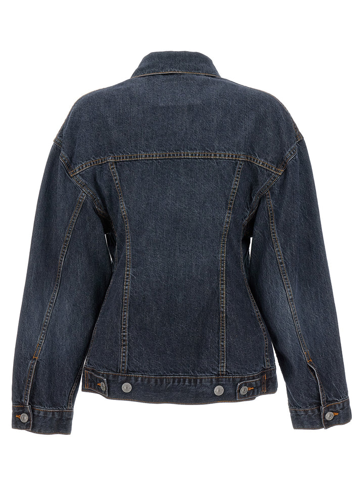 Balenciaga Hourglass Puffer Jackets - Blue | 21507bef81ee4ae14f9b52c8db881bc09dccc4ba